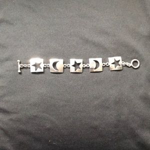 Sterling silver toggle bracelet